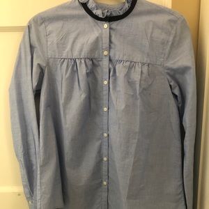 Blue babydoll dress shirt